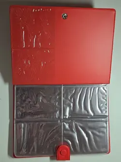 New Vintage 1999 Pikachu Official Pokemon TCG Card Binder Book Red 4 Pocket - Image 4