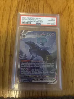 Calyrex VMAX 205/198 Pokemon SWSH Chilling Reign Secret Rare Card PSA 10 - Image 1
