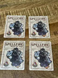 First Edition Spellfire Playing Cards 4 chase Cards Great Condition - Image 2