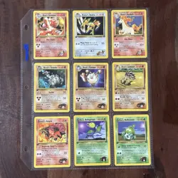 Complete 1st Edition Common/Uncommon Gym Challenge Pokemon 91 Card Set NM! - Image 1