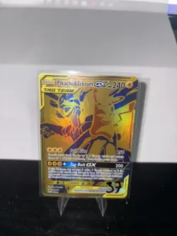 Pikachu & Zekrom GX - SM248 - Pokemon Sun & Moon Promo Ultra Rare Card NM - Image 1