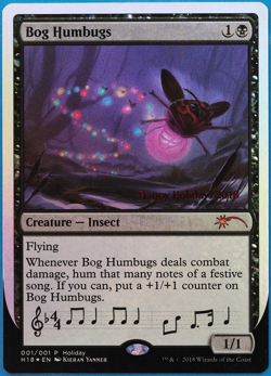 Bog Humbugs (Holiday 2018 Promo) FOIL PLD MTG MAGIC CARD (501064) ABUGames - Image 1