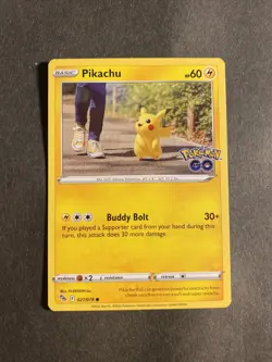 2022 Pokemon Go Set Nintendo Card Pikachu Walking 27 /78 - Image 1