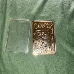 Pokemon PIKACHU Trading Card Bar - 23K Gold Plated - Burger King 1999 - Image 4