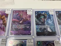 One Piece Japanese 36 Card Lot - Alt Art / Parallel / SR - All Toploaded! - Image 3
