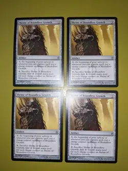 Shrine of Boundless Growth x4 New Phyrexia 4x Playset Magic the Gathering MTG - Image 1