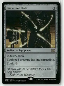 Magic the Gathering Darksteel Plate Double Masters 2022 Foil #304 - Image 1