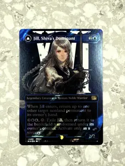 Jill, Shiva's Dominant (Borderless) (Surge Foil) #523 MTG Final Fantasy FIN X1 - Image 2