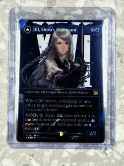 Jill, Shiva's Dominant (Borderless) (Surge Foil) #523 MTG Final Fantasy FIN X1 - Image 4