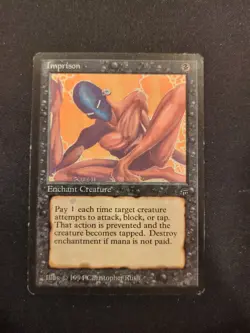 Imprison - Legends - Rare - MtG - Disavowed/banned, Lightly Played. - Image 1