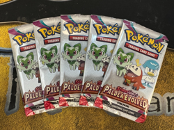 Pokemon Lot of 5x Scarlet & Violet Paldea Evolved 3 Card Fun Packs!! - Image 1