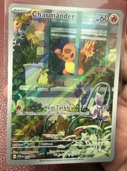 Pokemon Charmander TCG Scarlet & Violet Promo 044 Full Art Holo Card - Image 1
