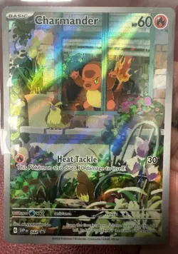 Pokemon Charmander TCG Scarlet & Violet Promo 044 Full Art Holo Card - Image 2