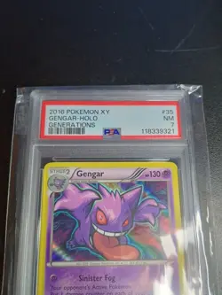 2016 POKEMON XY GENERATIONS #35 GENGAR-HOLO PSA 7 - Image 2