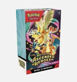 PRESALE 4x Pokemon TCG Mega Evolution Ascended Heroes Booster Bundle 6 Packs - Image 1