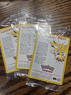 Pokemon Wotc Black Star Promo Legedary Birds #21,22 & 23 Sealed - Image 2
