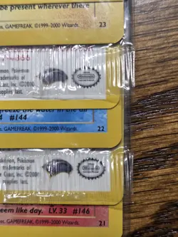 Pokemon Wotc Black Star Promo Legedary Birds #21,22 & 23 Sealed - Image 3
