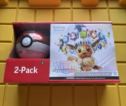Pokemon TCG Prismatic Evolutions Elite Trainer Box ETB W/ Pokeball Tin *Pokeball - Image 1