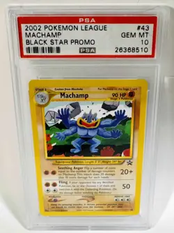 Pokemon Machamp Black Star Promo Psa 10 #43 - Image 1
