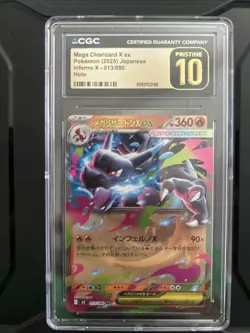 Mega Charizard x 2025 Japanese Inferno x #013 Holo CGC Pristine 10 Pokemon TCG - Image 1