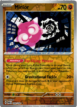 NM Pokemon Paradox Rift Minior Reverse Holo 099 - Image 1