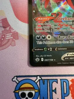 Pokemon TCG Galarian Moltres V Sword & Shield Chilling Reign 097/198 NM - Image 2