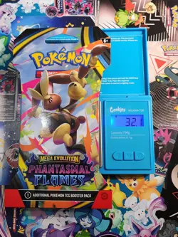 VERY HEAVY! 32.1g Phantasmal Flames Pokemon TCG Sleeved Booster Pack (SEALED)✅ - Image 1