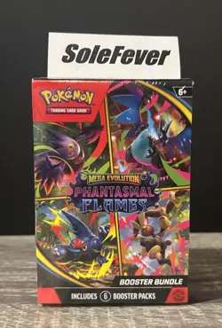 🔥New & Sealed Pokemon Mega Evolution Phantasmal Flames Booster Bundle Box - Image 1