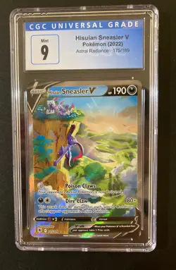 CGC MINT 9 Pokemon Hisuian Sneasler V 175/189 Astral Radiance - Image 1