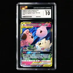 CGC GEM MINT 10 2023 Pokemon PTCG CHN. csM2cC 071/150 Togepi&Cleffa&Igglybuff GX - Image 1