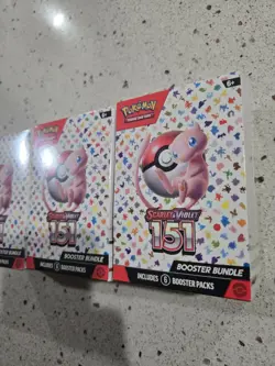 Pokemon TCG Scarlet & Violet 151 Booster Bundle Factory Sealed Lot of 3 New - Image 2
