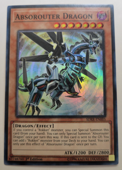 Yu-Gi-Oh Absorouter Dragon Super Rare SDRR-EN005 Nm 1st Ed - Image 1