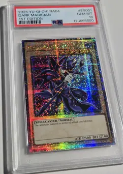 2025 YU-GI-OH! QUARTER CENTURY STAMPEDE Dark Magician RA04-EN001 QCR PSA 10 QCSR - Image 2