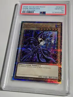 2025 YU-GI-OH! QUARTER CENTURY STAMPEDE Dark Magician RA04-EN001 QCR PSA 10 QCSR - Image 3
