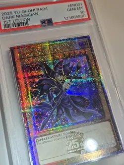 2025 YU-GI-OH! QUARTER CENTURY STAMPEDE Dark Magician RA04-EN001 QCR PSA 10 QCSR - Image 5