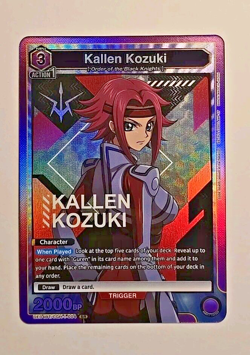 Union Arena Code Geass Lelouch of the Rebellion Kallen Kozuki Foil Super Rare - Image 1