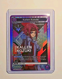 Union Arena Code Geass Lelouch of the Rebellion Kallen Kozuki Foil Super Rare - Image 3