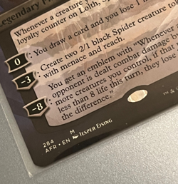 MTG Lolth Spider Queen (Borderless) - Adventures in the Forgotten Realms - #284 - Image 3
