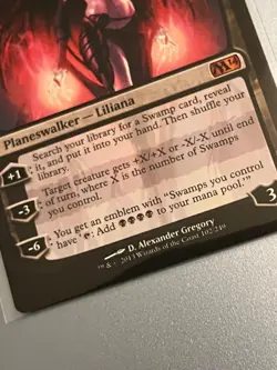 MTG Liliana of the Dark Realms - Magic Core Set 2014 (M14) - #102 - Image 3