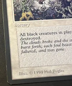 MTG - Cleanse - Legends - LP White Rare Vintage - Image 5