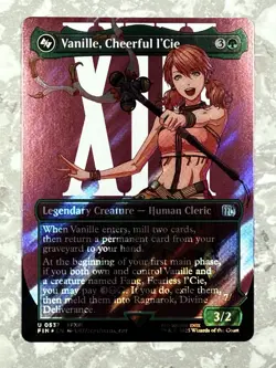 Vanille, Cheerful l'Cie (Borderless) (Surge Foil) #53MTG Final Fantasy FIN NM - Image 1