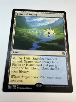 1 Flooded Strand, Khans of Tarkir 233 LP Lightly Played MTG Magic the Gathering - Image 2
