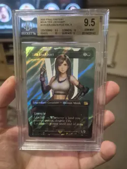 Tifa Lockhart Borderless Surge Foil 0536 Rare, MTG Final Fantasy GM BGS 9.5 - Image 1