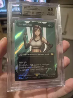 Tifa Lockhart Borderless Surge Foil 0536 Rare, MTG Final Fantasy GM BGS 9.5 - Image 3