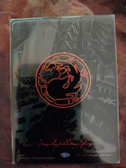 Mountain (Phyrexian) - Full Art (Oil Slick Raised Foil): All Will Be One Foil - Image 1