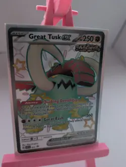 SVP072 Great Tusk EX Full Art Black Star Promo Pokemon - Image 1