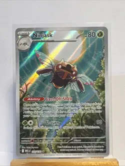 Ninjask 137/132 IR Illustration Rare Pokemon TCG Me01: Mega Evolution Holo - Image 1
