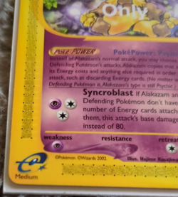 Pokemon Card Alakazam 33/165 For Position Only Test Sample FPO - Image 4
