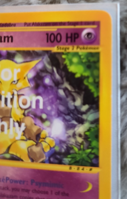 Pokemon Card Alakazam 33/165 For Position Only Test Sample FPO - Image 5