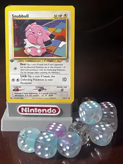 Pokemon TCG Snubbull Neo Genesis Card 74/111 Unlimited Common - Image 1